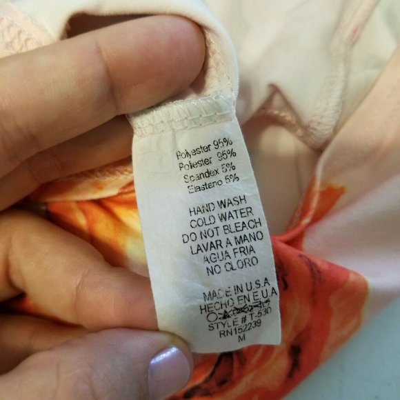 Fashion Nova Pink Floral Bodysuit Fitted Medium - Picture 10 of 10